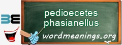 WordMeaning blackboard for pedioecetes phasianellus